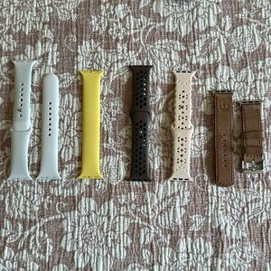 Apple Watch (Series 6) BANDS ONLY- 5 total, selling as a lot